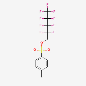 molecular formula C12H9F9O3S B1304040 1h,1h-Nonafluoropentyl p-toluenesulfonate CAS No. 883499-79-4