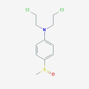 molecular formula C11H15Cl2NOS B130405 N,N-Bis(2-chloroethyl)-4-(methylsulfinyl)benzenamine CAS No. 141612-08-0