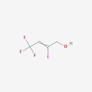 molecular formula C4H4F3IO B1304050 (E)-4,4,4-trifluoro-2-iodobut-2-en-1-ol 