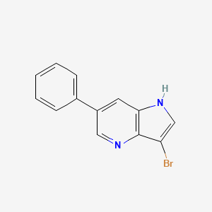 molecular formula C13H9BrN2 B13040502 3-Bromo-6-phenyl-1H-pyrrolo[3,2-B]pyridine 