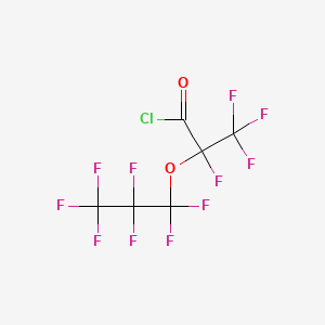 molecular formula C6ClF11O2 B1304064 2,3,3,3-Tetrafluoro-2-(heptafluoropropoxy)propanoyl chloride CAS No. 72848-57-8