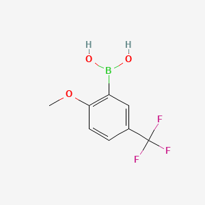 molecular formula C8H8BF3O3 B1304067 2-Methoxy-5-(trifluoromethyl)phenylboronic acid CAS No. 240139-82-6