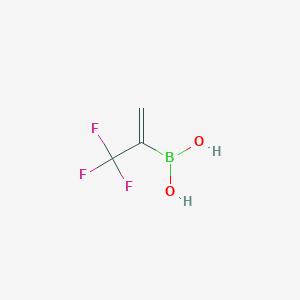 molecular formula C3H4BF3O2 B1304068 (3,3,3-Trifluoroprop-1-en-2-yl)boronic acid CAS No. 357274-85-2