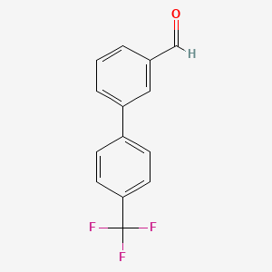 molecular formula C14H9F3O B1304074 4'-Trifluoromethyl-biphenyl-3-carbaldehyde CAS No. 343604-24-0