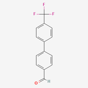molecular formula C14H9F3O B1304075 4'-Trifluoromethyl-biphenyl-4-carbaldehyde CAS No. 90035-34-0