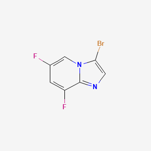 molecular formula C7H3BrF2N2 B13040765 3-Bromo-6,8-difluoroimidazo[1,2-A]pyridine 