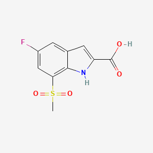 5-Fluoro-7-(methylsulfonyl)-1H-indole-2-carboxylic acid