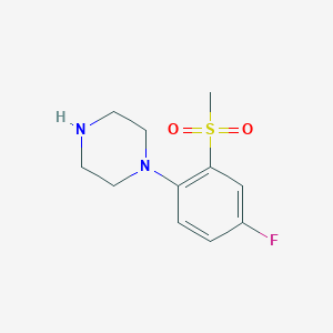 1-[4-Fluoro-2-(methylsulfonyl)phenyl]piperazine