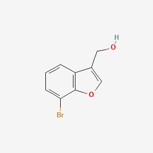 molecular formula C9H7BrO2 B13040862 (7-Bromobenzofuran-3-YL)methanol 
