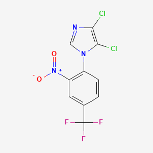 B1304097 4,5-Dichloro-1-[2-nitro-4-(trifluoromethyl)phenyl]imidazole CAS No. 649662-56-6