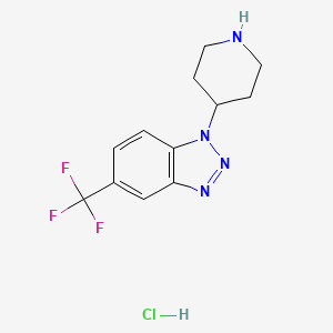 1-Piperidin-4-yl-5-(trifluoromethyl)-1H-1,2,3-benzotriazole hydrochloride