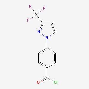 4-[3-(trifluoromethyl)-1H-pyrazol-1-yl]benzoyl chloride