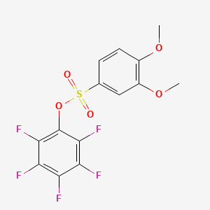 2,3,4,5,6-Pentafluorophenyl 3,4-dimethoxybenzenesulfonate