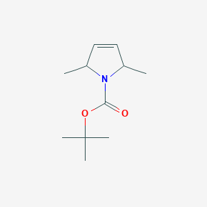 molecular formula C11H19NO2 B13041145 tert-Butyl 2,5-dimethyl-2,5-dihydro-1H-pyrrole-1-carboxylate 