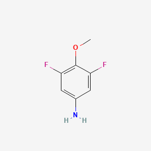 molecular formula C7H7F2NO B1304122 3,5-Difluoro-4-methoxyaniline CAS No. 363-47-3