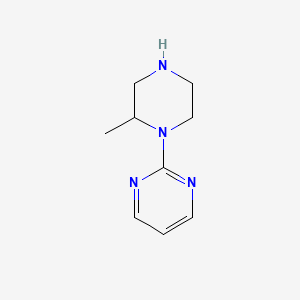 molecular formula C9H14N4 B13041233 2-(2-Methylpiperazin-1-YL)pyrimidine 