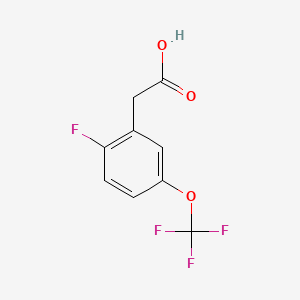 molecular formula C9H6F4O3 B1304124 2-Fluoro-5-(trifluoromethoxy)phenylacetic acid CAS No. 886497-98-9