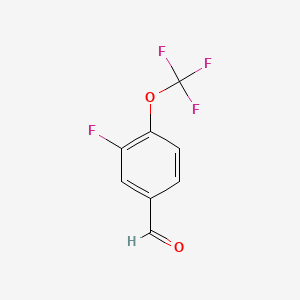 molecular formula C8H4F4O2 B1304130 3-Fluoro-4-(trifluoromethoxy)benzaldehyde CAS No. 473917-15-6