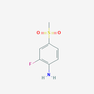 molecular formula C7H8FNO2S B1304134 2-Fluoro-4-(methylsulfonyl)aniline CAS No. 832755-13-2