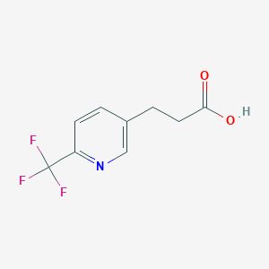 molecular formula C9H8F3NO2 B1304137 3-[6-(trifluoromethyl)pyridin-3-yl]propanoic Acid CAS No. 539855-70-4