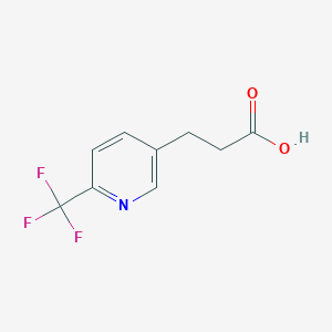 molecular formula C9H8F3NO2 B1304137 3-(6-(Trifluoromethyl)pyridin-3-yl)propanoic acid CAS No. 539855-70-4