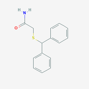 molecular formula C15H15NOS B130414 2-[(Diphenylmethyl)thio]acetamide CAS No. 68524-30-1
