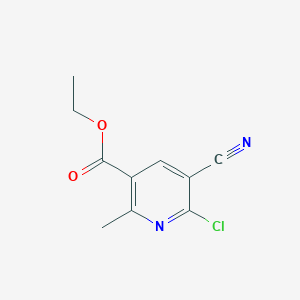 molecular formula C10H9ClN2O2 B1304151 Ethyl 6-chloro-5-cyano-2-methylnicotinate CAS No. 64119-42-2