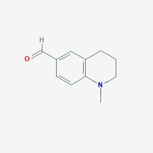 B1304170 1-Methyl-1,2,3,4-tetrahydroquinoline-6-carbaldehyde CAS No. 493-50-5