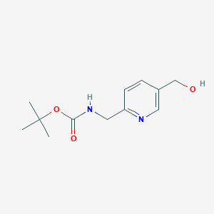 molecular formula C12H18N2O3 B13041720 tert-Butyl((5-(hydroxymethyl)pyridin-2-yl)methyl)carbamate CAS No. 1204738-23-7
