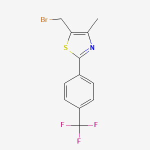 5-(Bromomethyl)-4-methyl-2-[4-(trifluoromethyl)phenyl]-1,3-thiazole