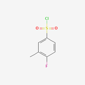 molecular formula C7H6ClFO2S B1304196 4-Fluoro-3-methylbenzenesulfonyl chloride CAS No. 629672-19-1