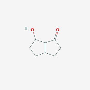molecular formula C8H12O2 B13042174 6-Hydroxyhexahydropentalen-1(2H)-one 
