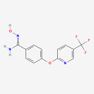 N'-hydroxy-4-[5-(trifluoromethyl)pyridin-2-yl]oxybenzenecarboximidamide