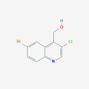molecular formula C10H7BrClNO B13042458 (6-Bromo-3-chloroquinolin-4-YL)methanol 