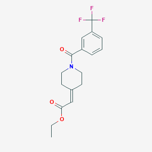 Ethyl 2-{1-[3-(trifluoromethyl)benzoyl]-4-piperidinylidene}acetate