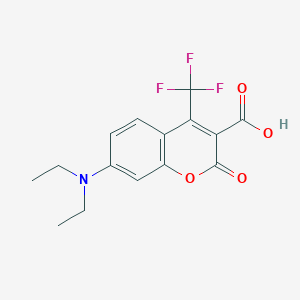 7-(Diethylamino)-2-oxo-4-(trifluoromethyl)-2H-chromene-3-carboxylic acid