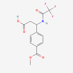3-[4-(Methoxycarbonyl)phenyl]-3-[(2,2,2-trifluoroacetyl)amino]propanoic acid