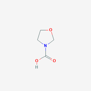 molecular formula C4H7NO3 B130425 1,3-Oxazolidine-3-carboxylic acid CAS No. 149206-46-2