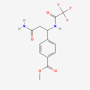 Methyl 4-{3-amino-3-oxo-1-[(2,2,2-trifluoroacetyl)amino]propyl}benzenecarboxylate