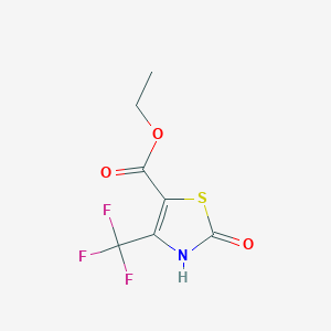 Ethyl 2-oxo-4-(trifluoromethyl)-2,3-dihydro-1,3-thiazole-5-carboxylate