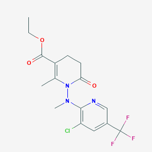 Ethyl 1-[[3-chloro-5-(trifluoromethyl)-2-pyridinyl](methyl)amino]-2-methyl-6-oxo-1,4,5,6-tetrahydro-3-pyridinecarboxylate