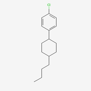 molecular formula C16H23Cl B13042576 1-Chloro-4-[(1S,4R)-4-butylcyclohexyl]benzene 