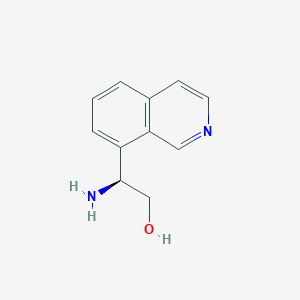 molecular formula C11H12N2O B13042662 (s)-2-Amino-2-(isoquinolin-8-yl)ethanol 