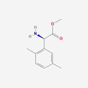 molecular formula C11H15NO2 B13042913 Methyl (R)-2-amino-2-(2,5-dimethylphenyl)acetate hcl 