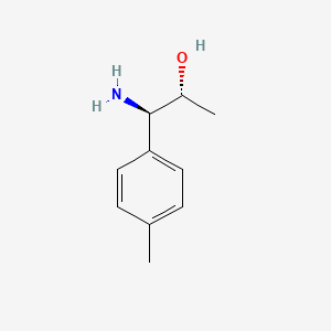 molecular formula C10H15NO B13042943 (1R,2R)-1-Amino-1-(4-methylphenyl)propan-2-OL 