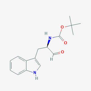molecular formula C16H20N2O3 B013043 (alphaR)-alpha-(tert-Butoxycarbonylamino)-1H-indole-3-propanal CAS No. 108104-79-6