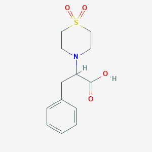 2-(1,1-Dioxidothiomorpholino)-3-phenylpropanoic acid