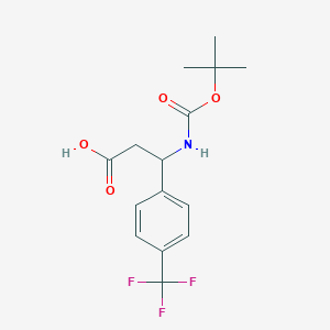 3-Tert-butoxycarbonylamino-3-(4-trifluoromethyl-phenyl)-propionic acid