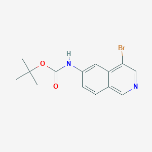 molecular formula C14H15BrN2O2 B13043448 Tert-butyl (4-bromoisoquinolin-6-YL)carbamate 