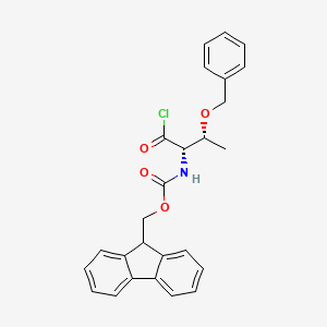 molecular formula C26H24ClNO4 B13043721 Fmoc-thr(bzl)-cl 